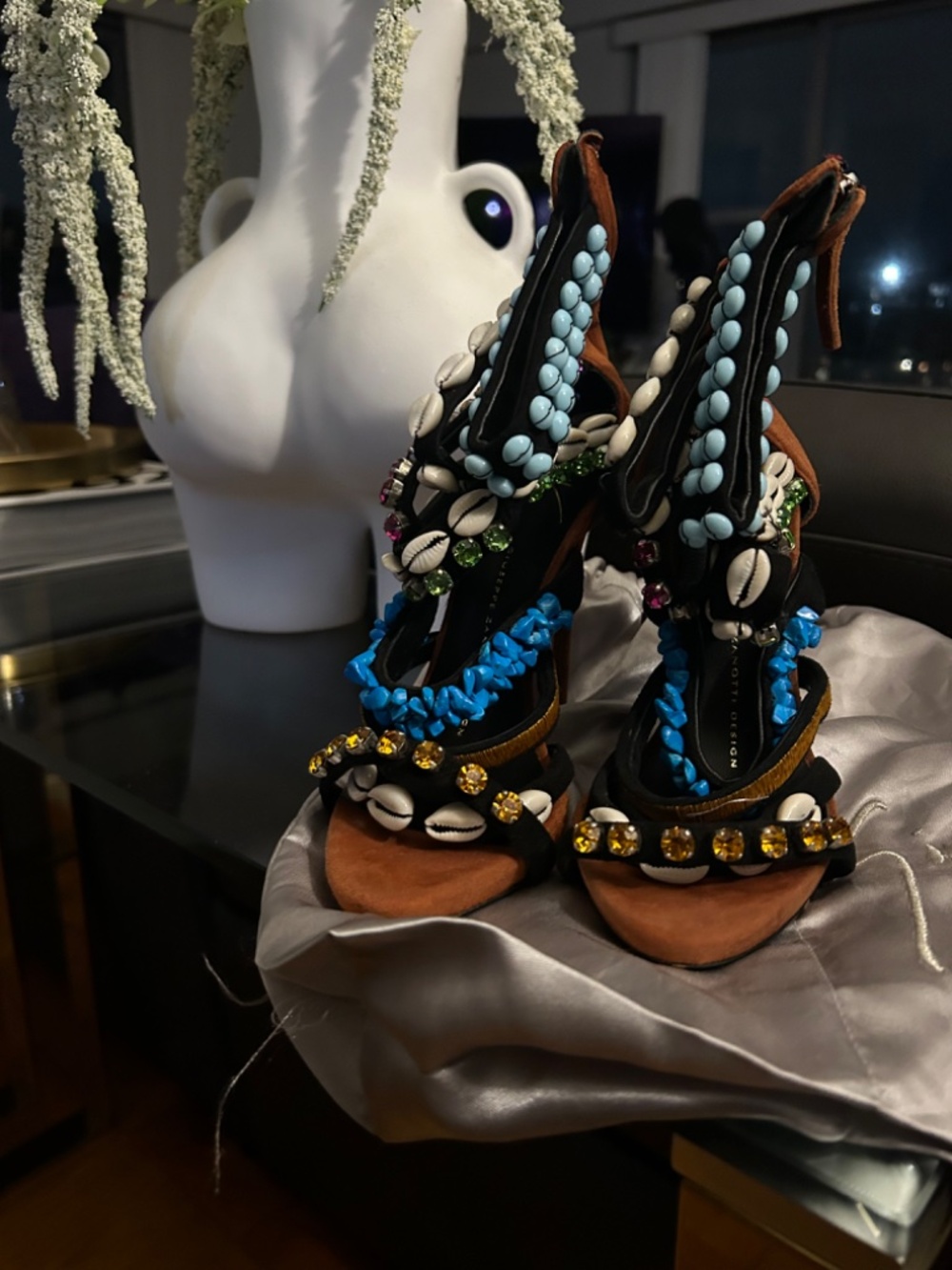 Giuseppe Zanotti Coline Beaded Shell - Picture 3 of 15